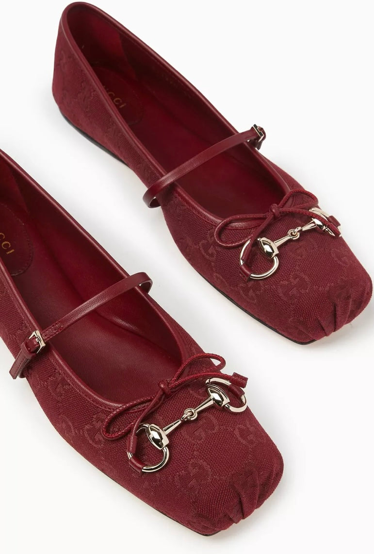 GUCCI Horsebit Mary Jane Ballet Flats