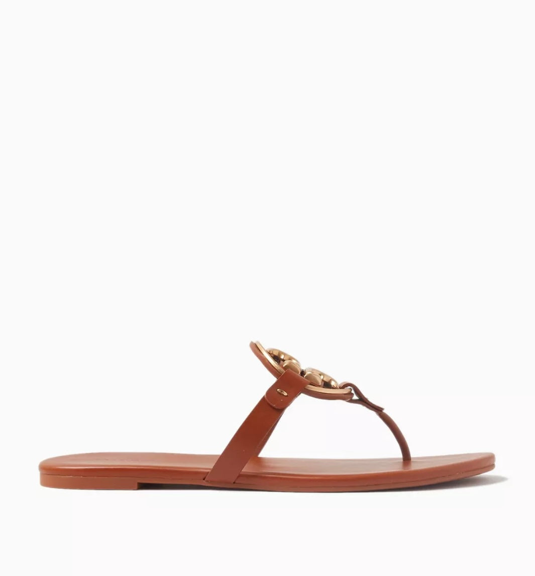 Tory Burch Miller Metal Logo Sandals
