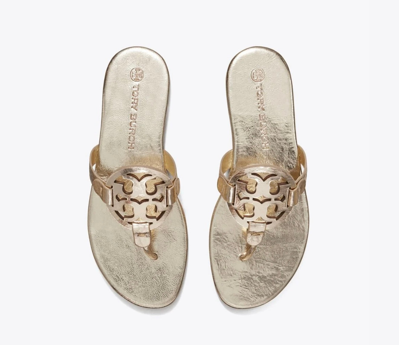Tory Burch Miller Soft Metallic Sandal Spark Gold