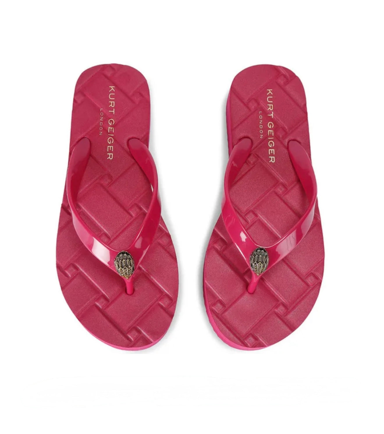 Kurt Geiger Kensington Quilted Rubber Platform Thong