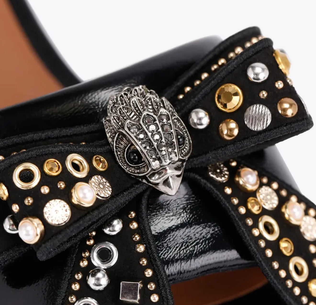 Kurt Geiger Kensington Bow Flat Sandals