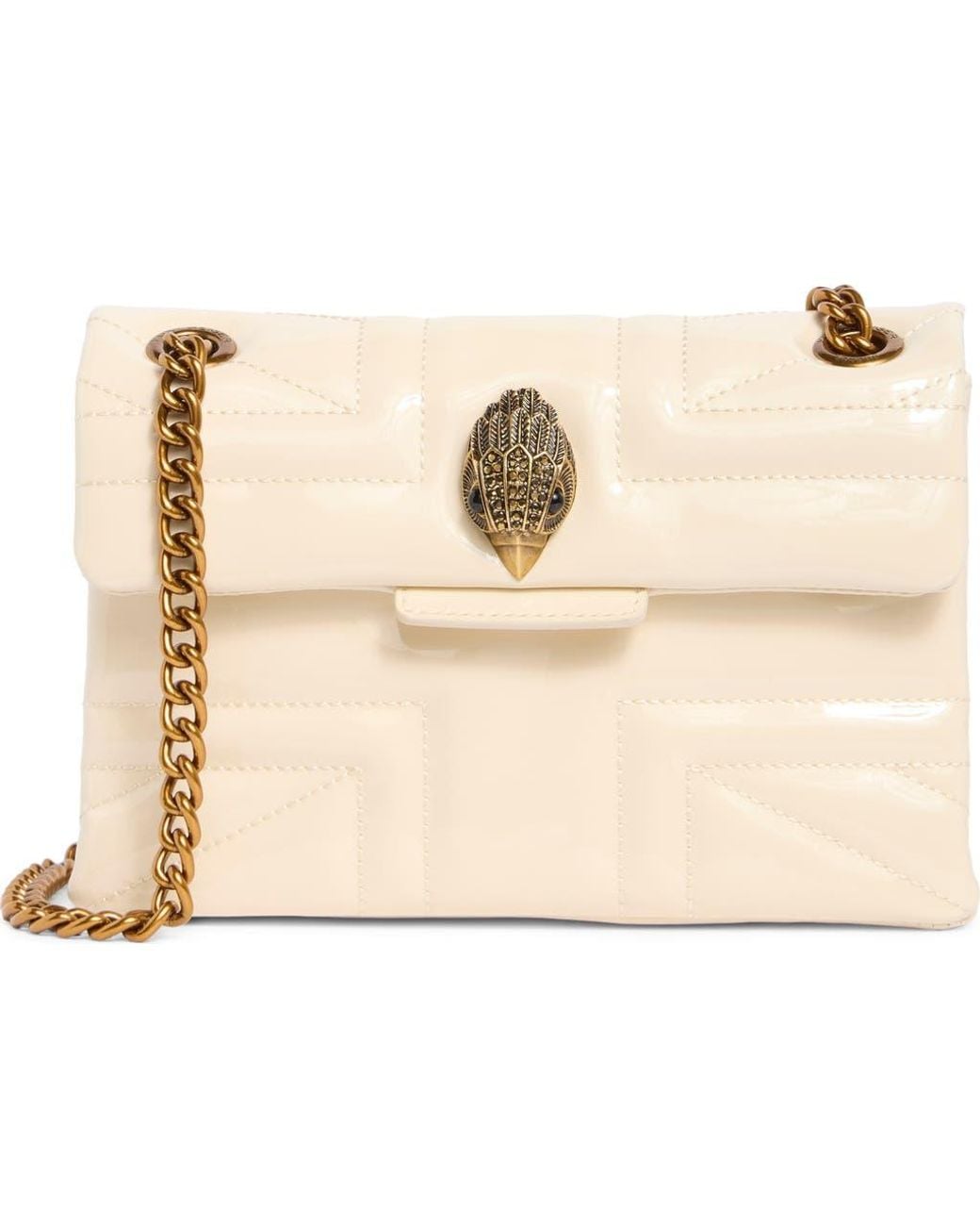 Kurt Geiger Kensington Quilted Crossbody Bag (Natural Bone Color)
