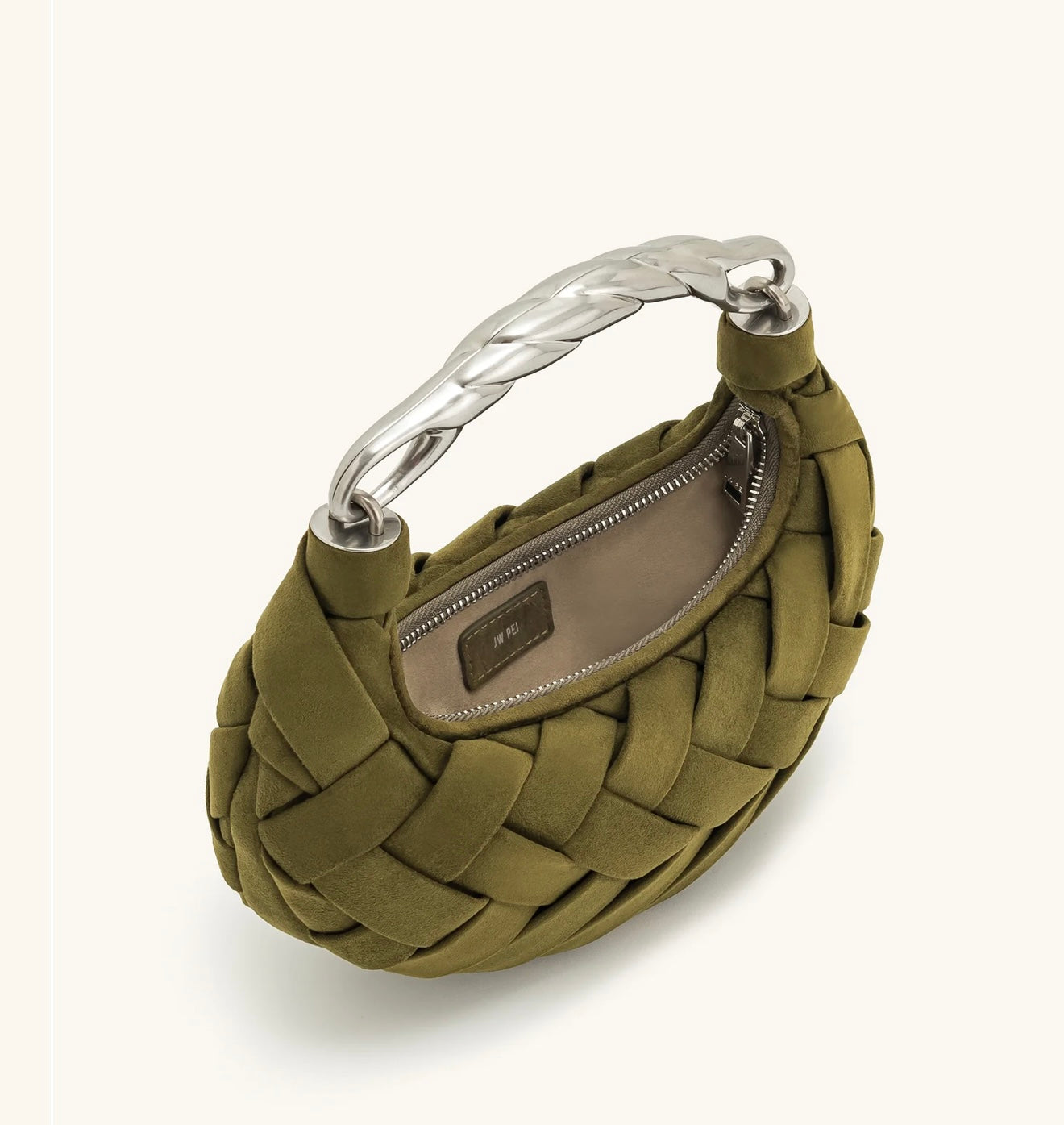 JW Pei Orla Weave Handbag (Dark Olive)