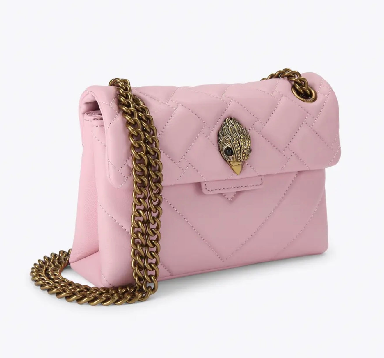 Kurt Geiger Leather Kensington Bag (Pale Pink)