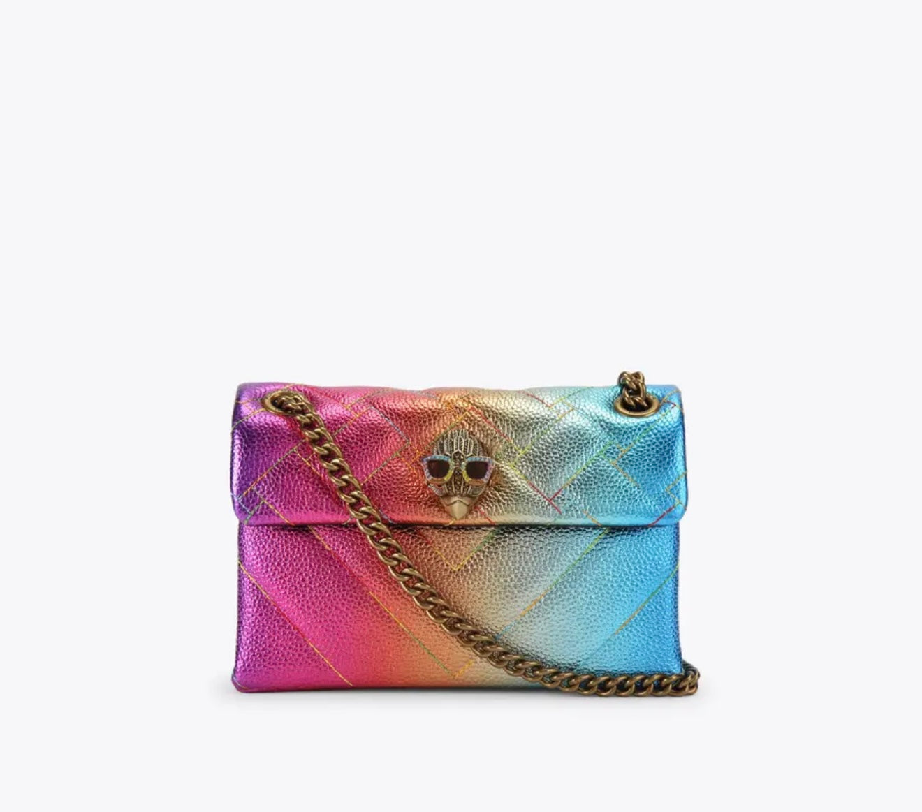 Kurt Geiger Ombre Metallic Leather Kensington Bag
