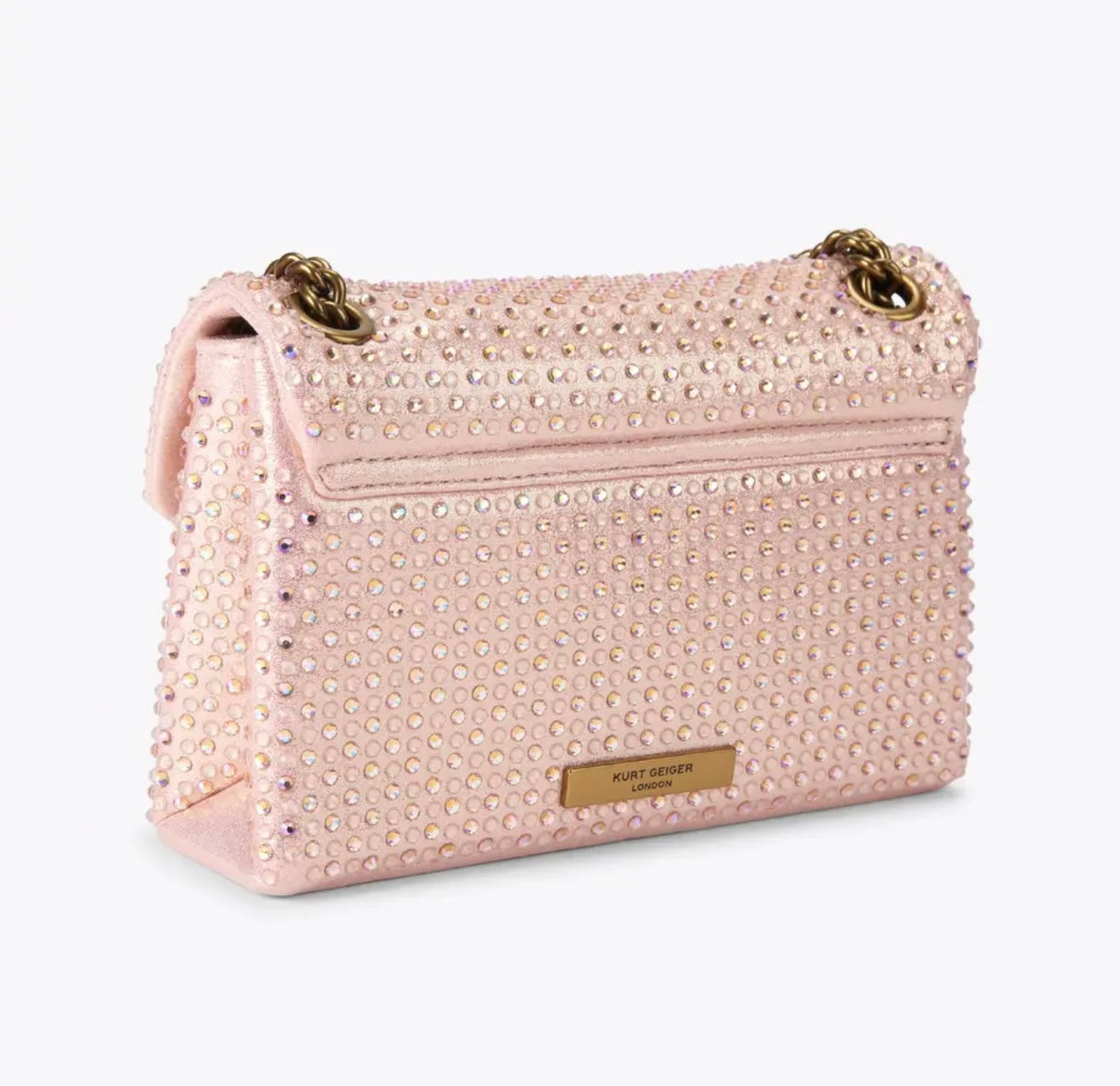 Kurt Geiger Fabric Kensington Bag (Pale Pink)