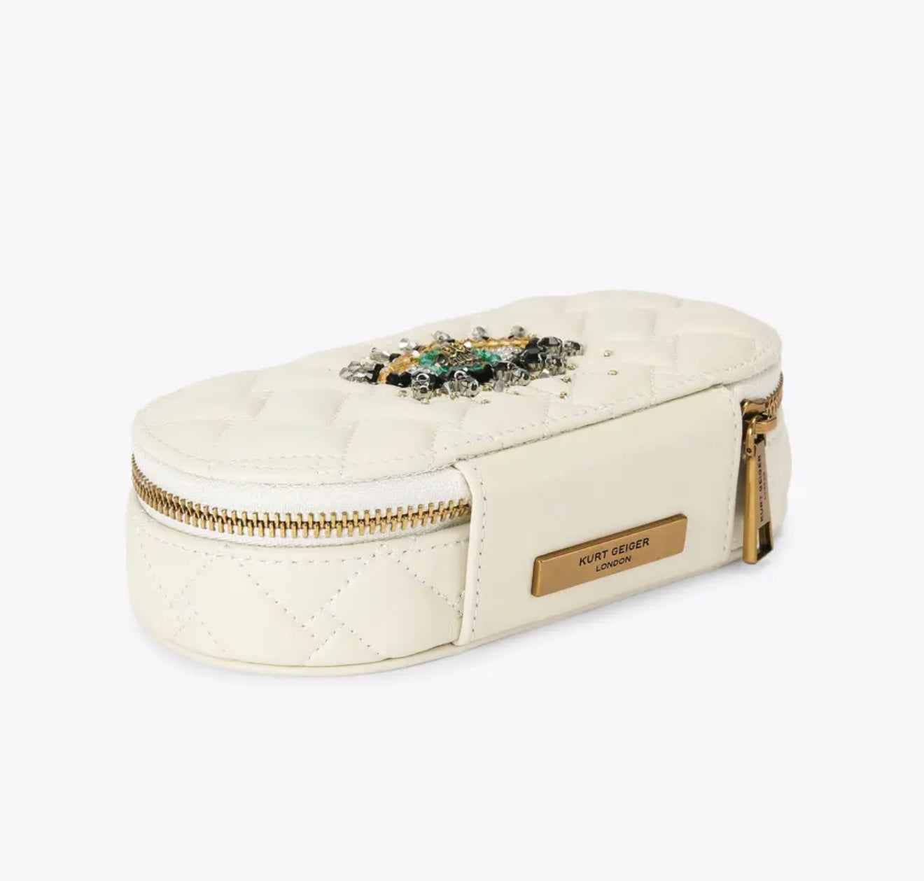 Kurt Geiger Kensington Jewellery Case Bag (Beige)