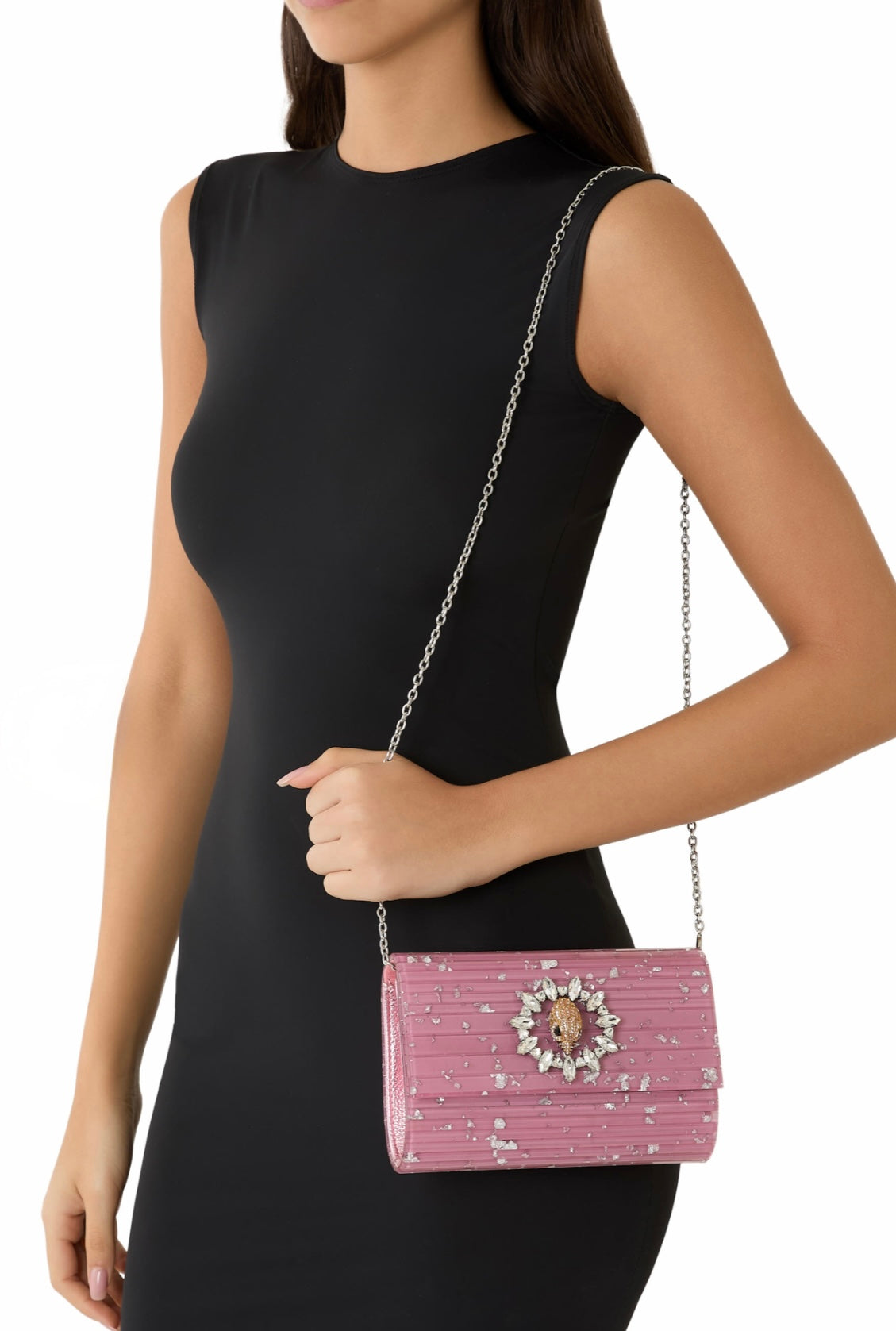 Kurt Geiger Party Eagle Clutch (Pink)
