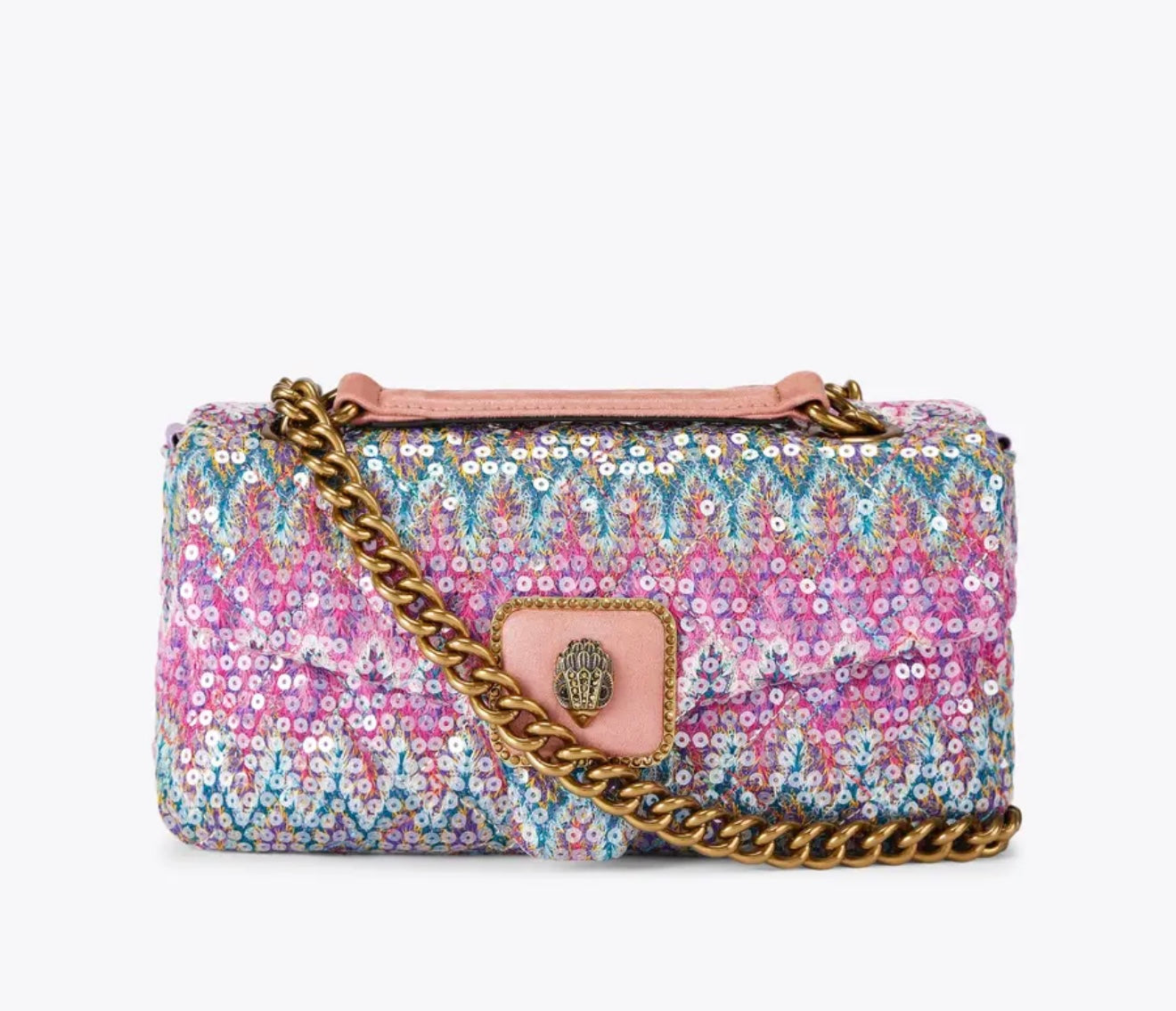 Kurt Geiger Pimlico Bag (Blue Chevron Fabric)