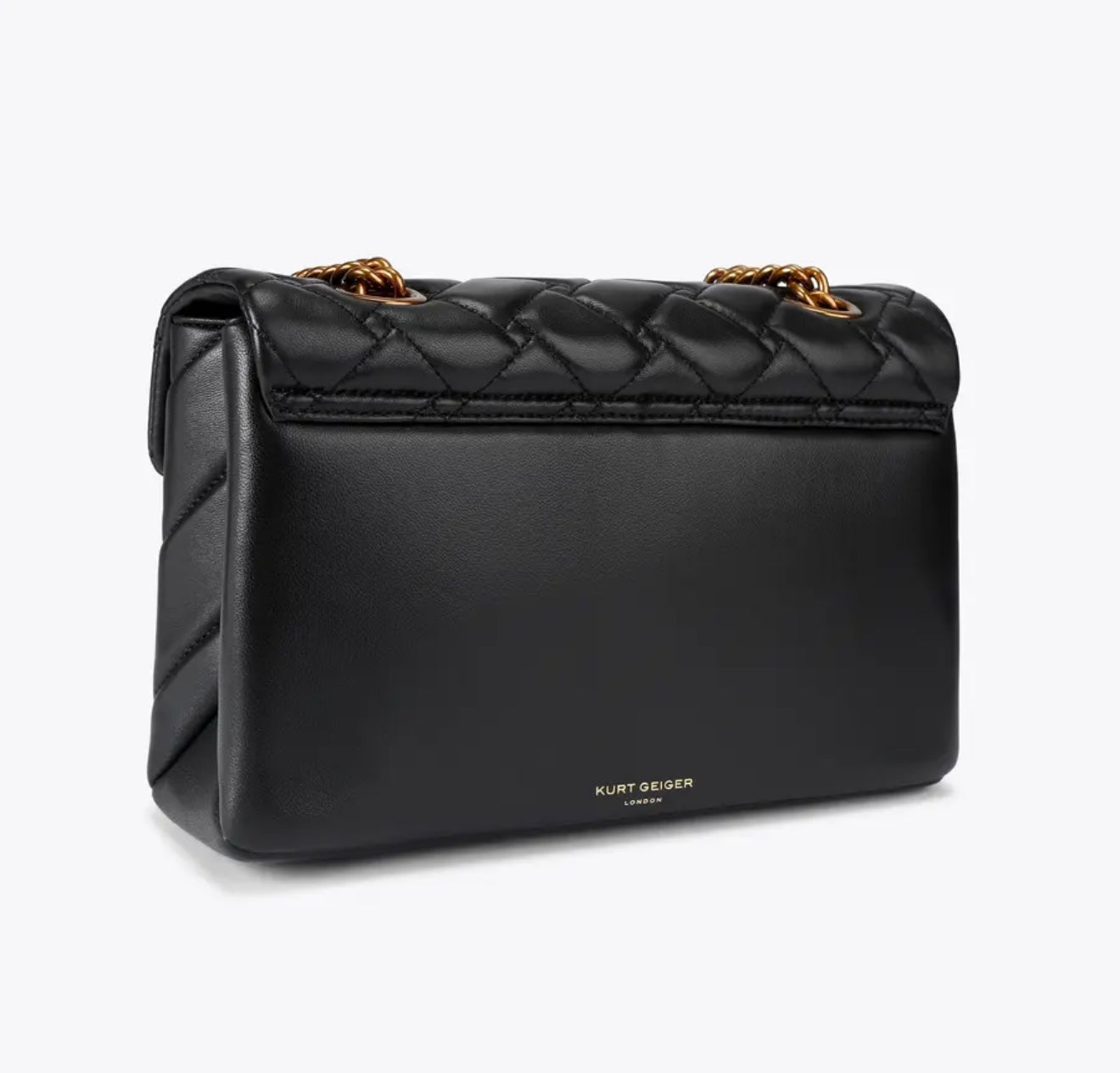 Kurt Geiger Leather Kensington Bag (Black) - Large