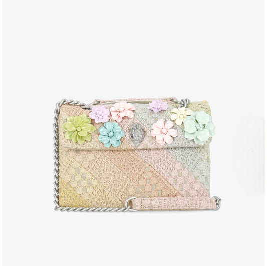Kurt Geiger 3D Flower Bag with Crochet Detailing - Large