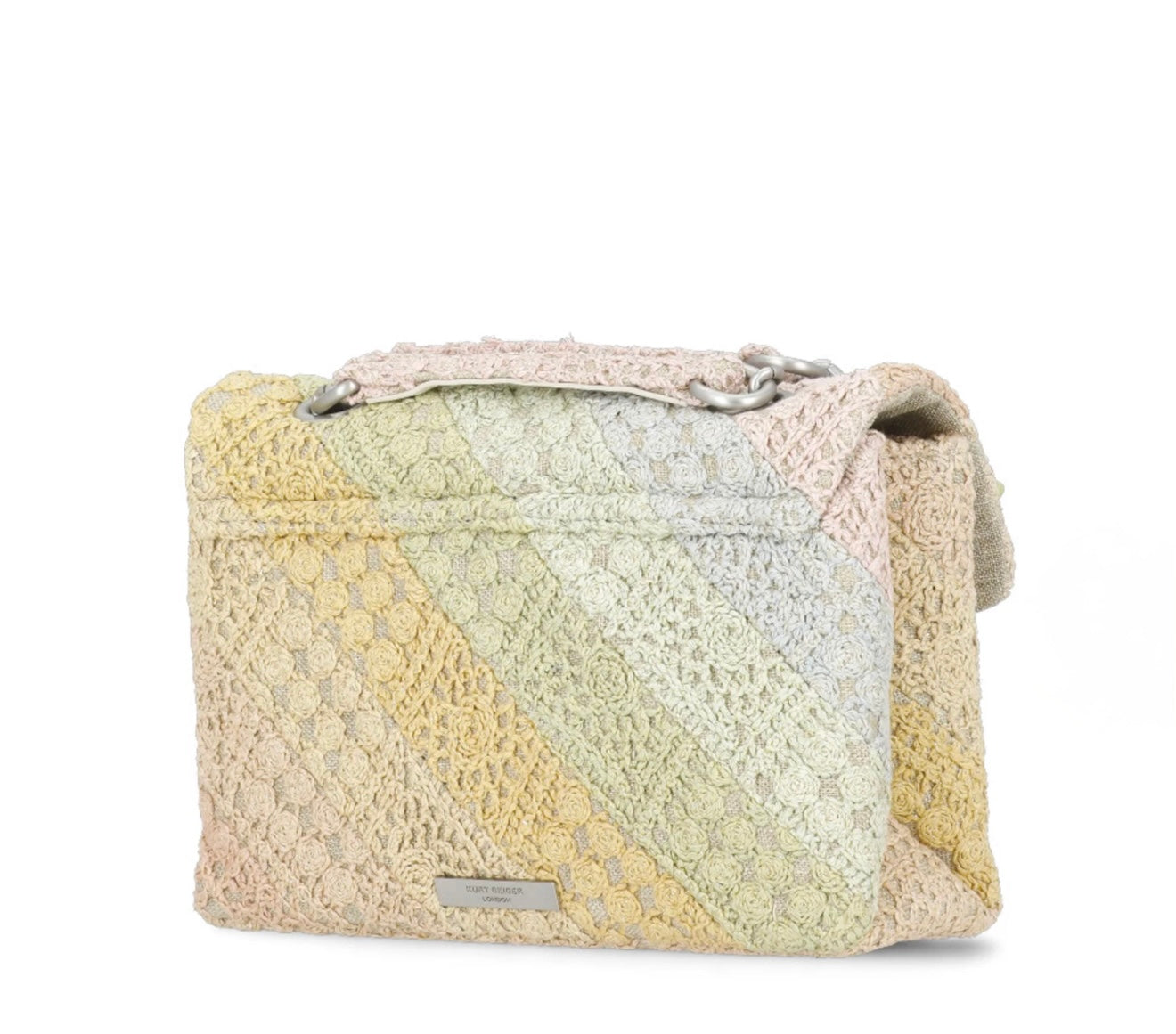 Kurt Geiger 3D Flower Bag with Crochet Detailing - Large