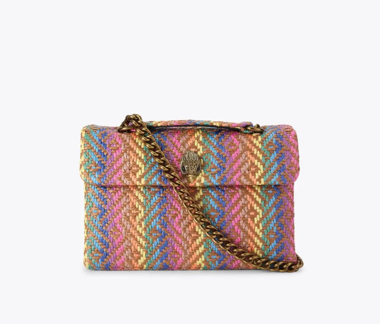 Kurt Geiger Kensington Rainbow Woven Bag - Large