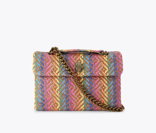 Kurt Geiger Kensington Rainbow Woven Bag - Large