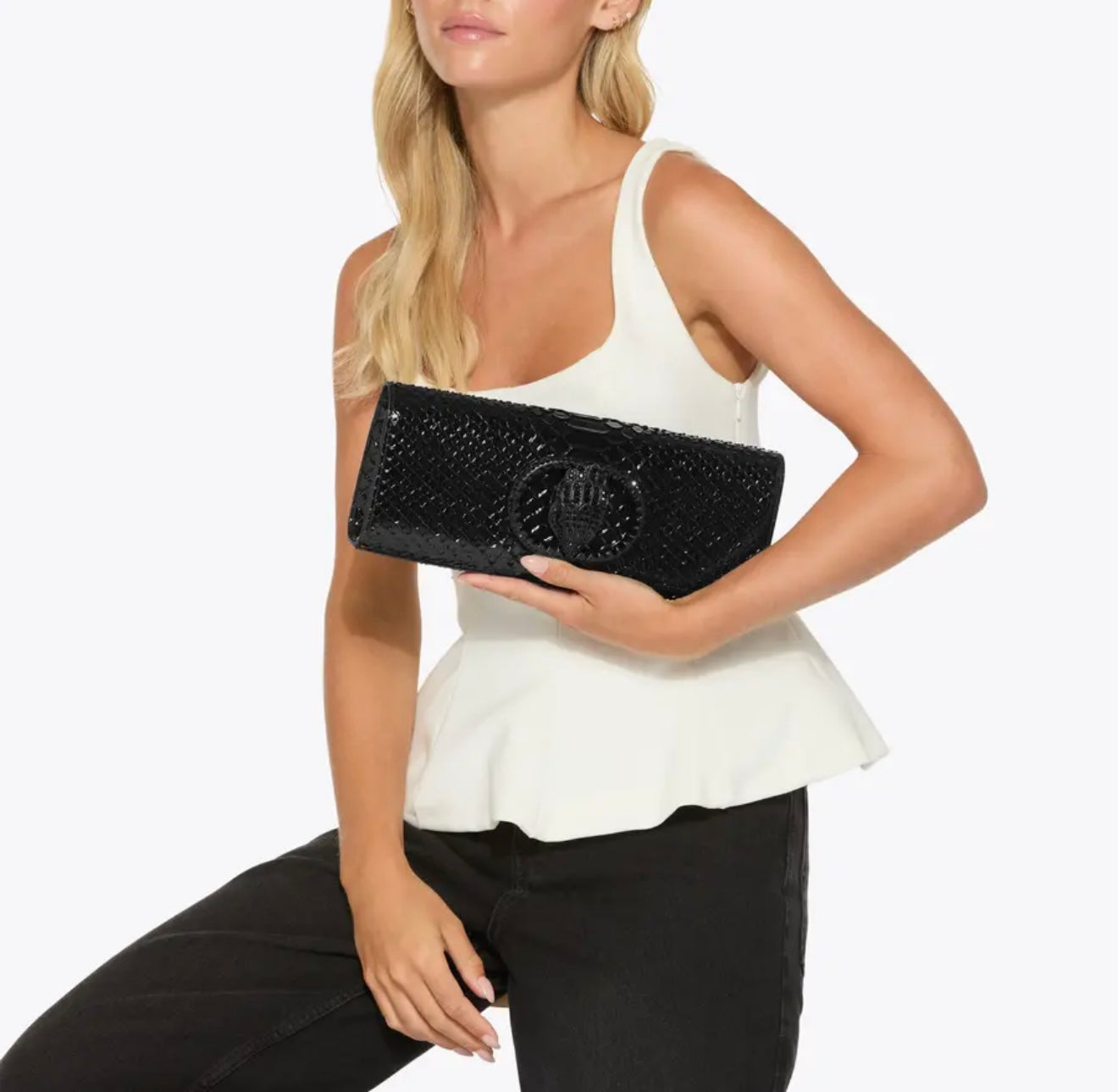 Kurt Geiger Chelsea Drench Long Clutch (Black)