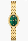 Tory Burch Oval Watch Malachite Dial (Gold-Green)