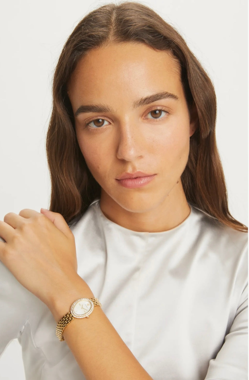 Tory Burch Oval 2-Tone Bracelet Watch