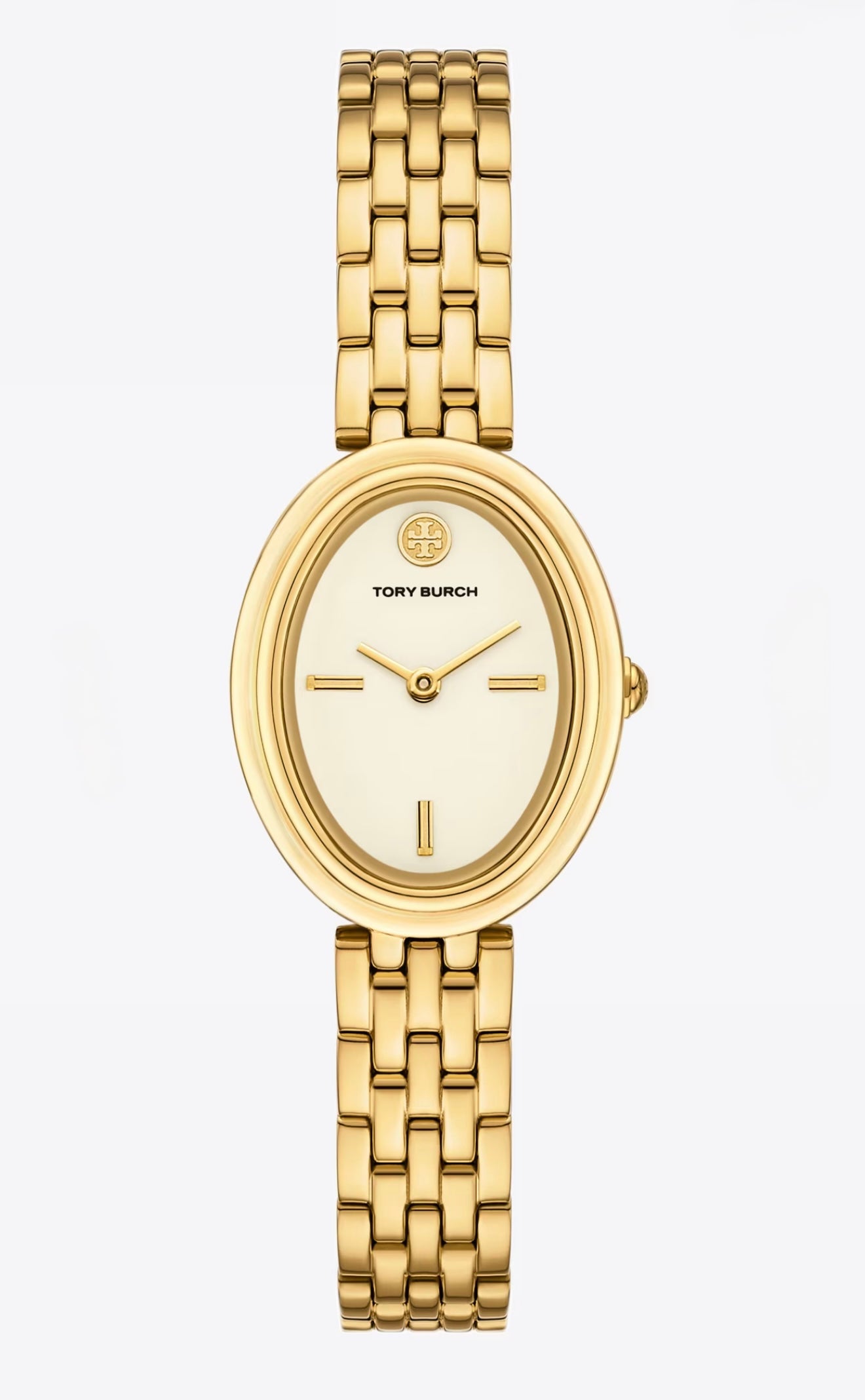Tory Burch Oval Watch Minimalist Dial (Cream)