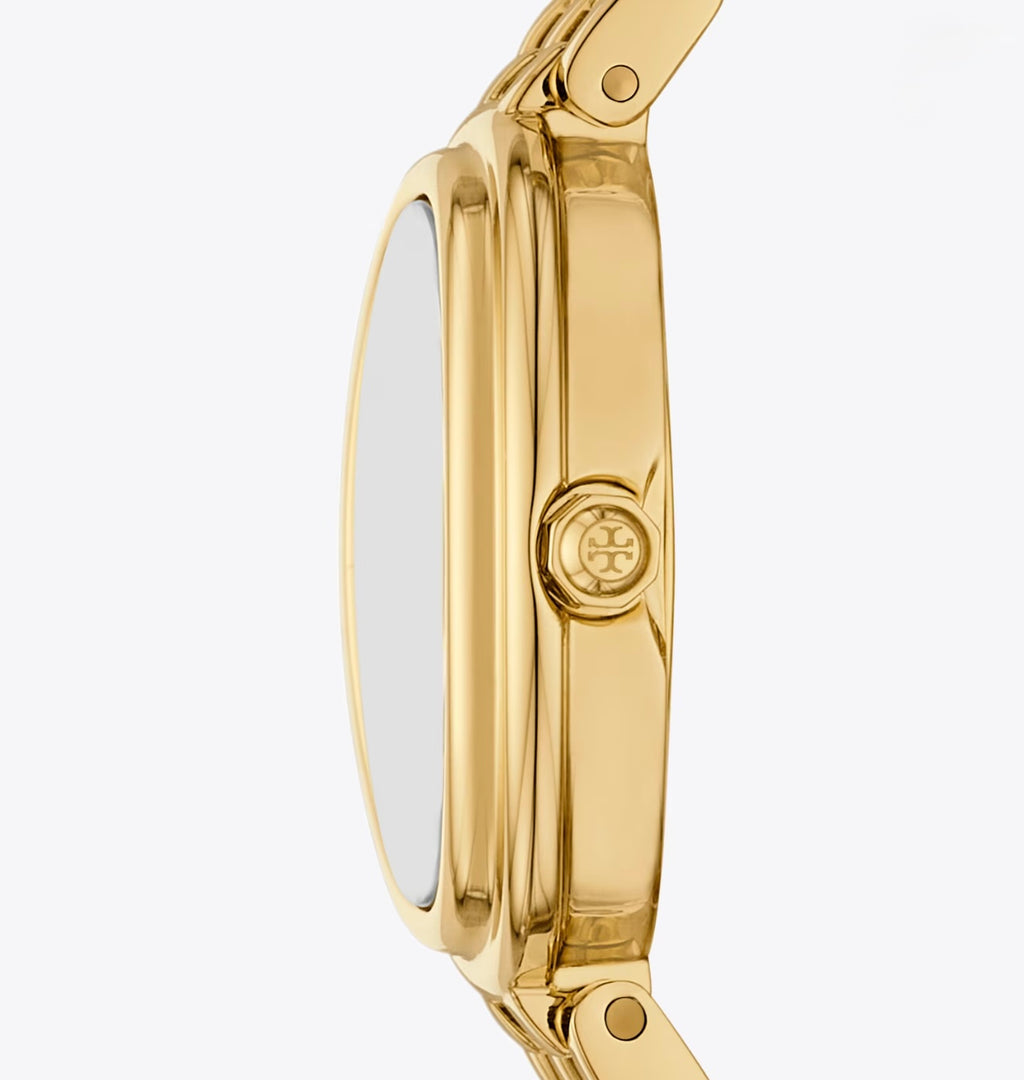Tory Burch Oval Watch Minimalist Dial (Cream)