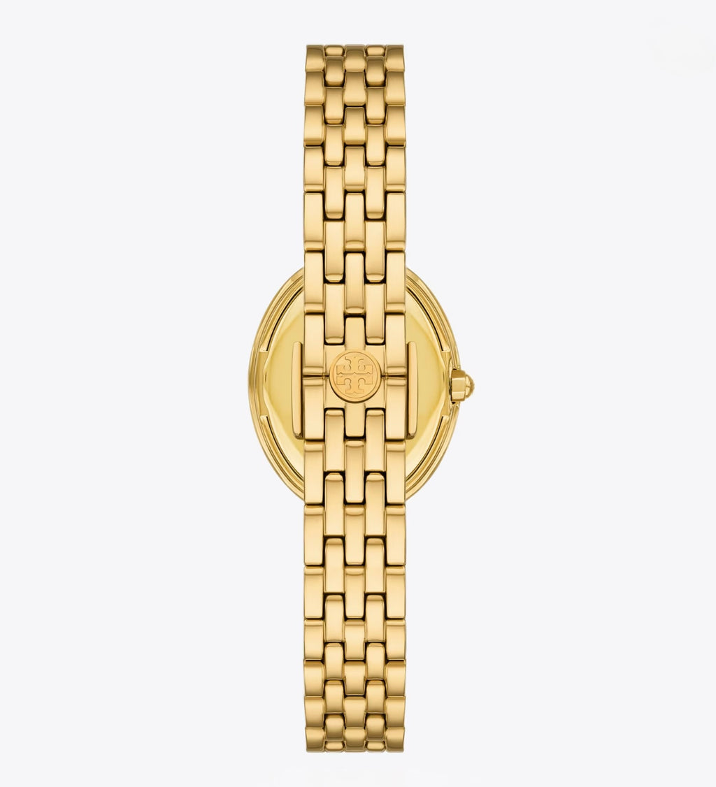 Tory Burch Oval Watch Minimalist Dial (Cream)