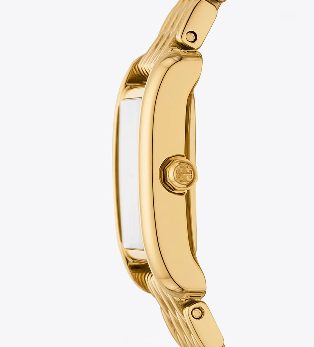 Tory Burch Small Eleanor Watch (Malachite-Gold)