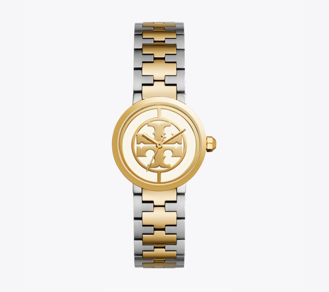 Tory Burch Reva Large Iconic Double T Logo Emblem - On Dial