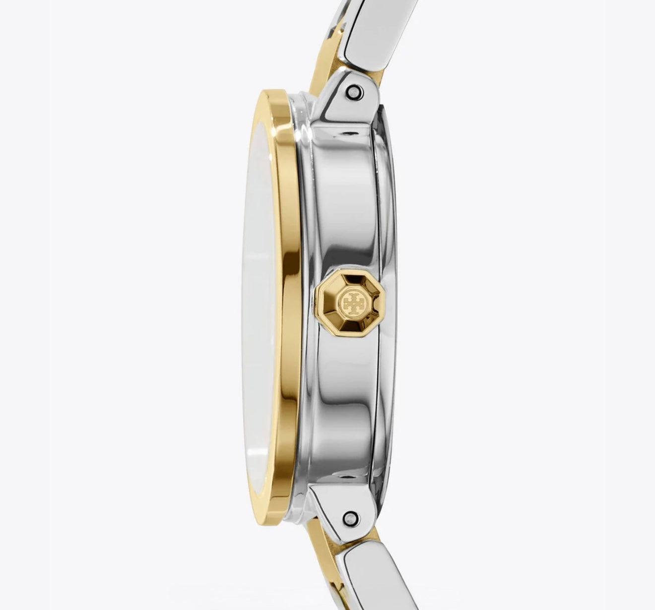 Tory Burch Reva Large Iconic Double T Logo Emblem - On Dial