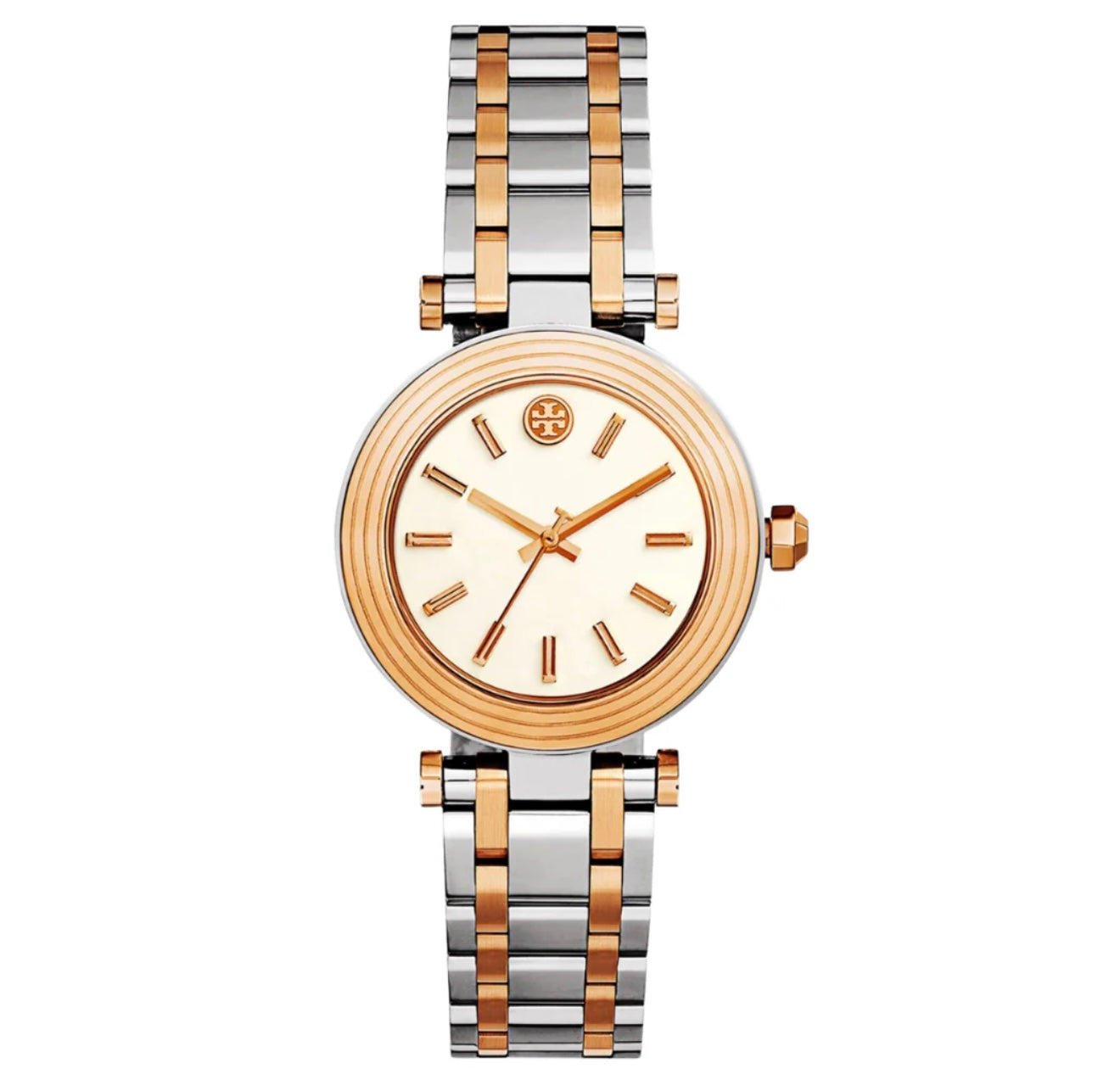 Tory Burch Classic T 2-Tone Rose Gold Bracelet Watch