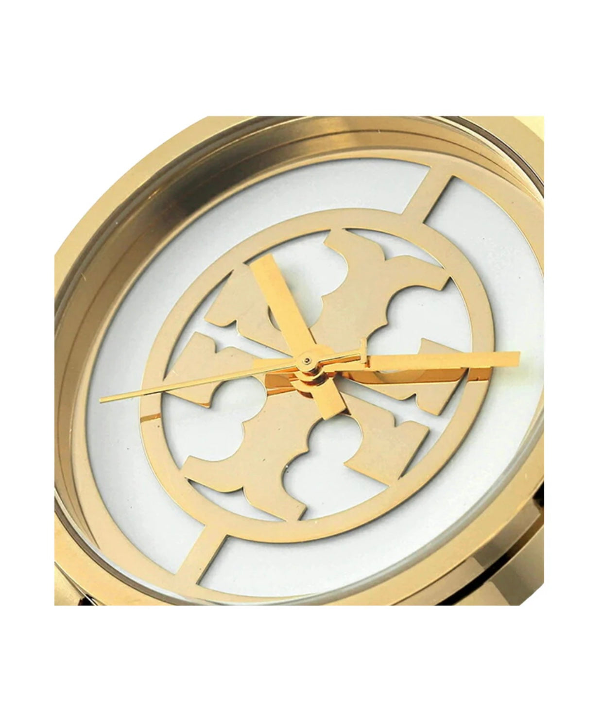 Tory Burch Reva Large Iconic Double T Logo Dial (Gold-Tone)