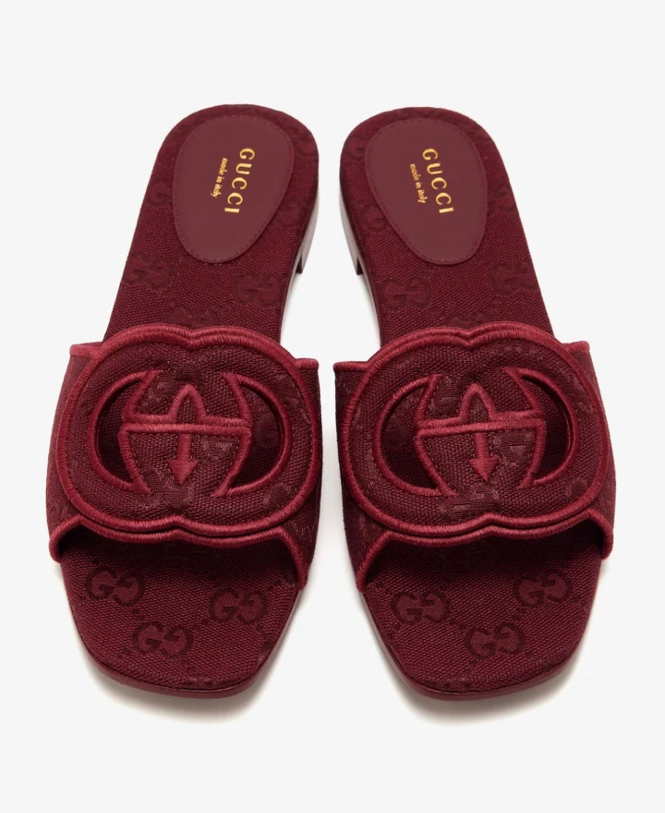 GUCCI Interlocking G Slide Sandal (Red)