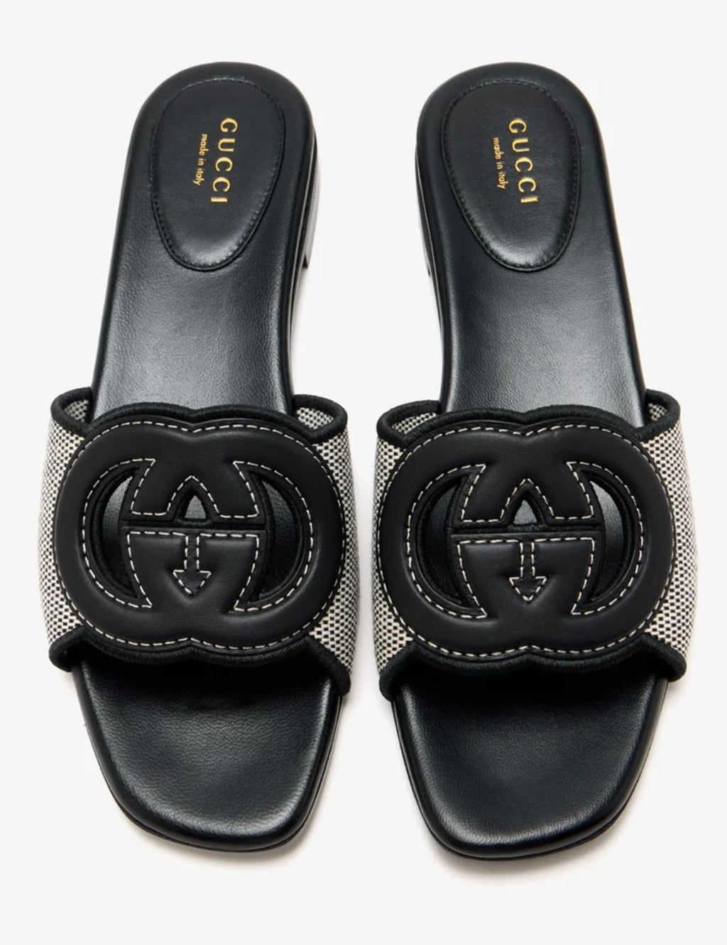 GUCCI Interlocking G Slide Sandal (Black)