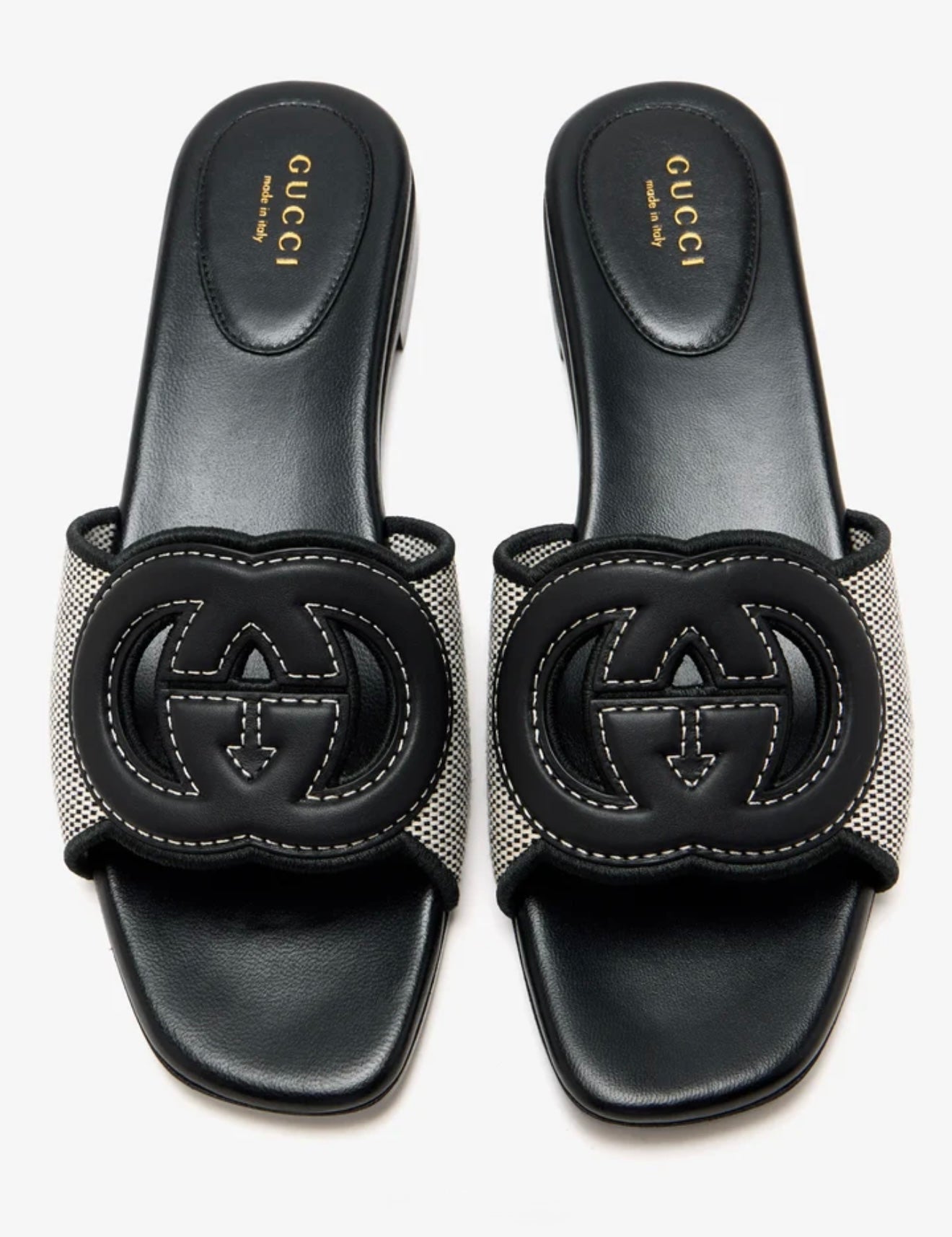 GUCCI Interlocking G Slide Sandal (Black)