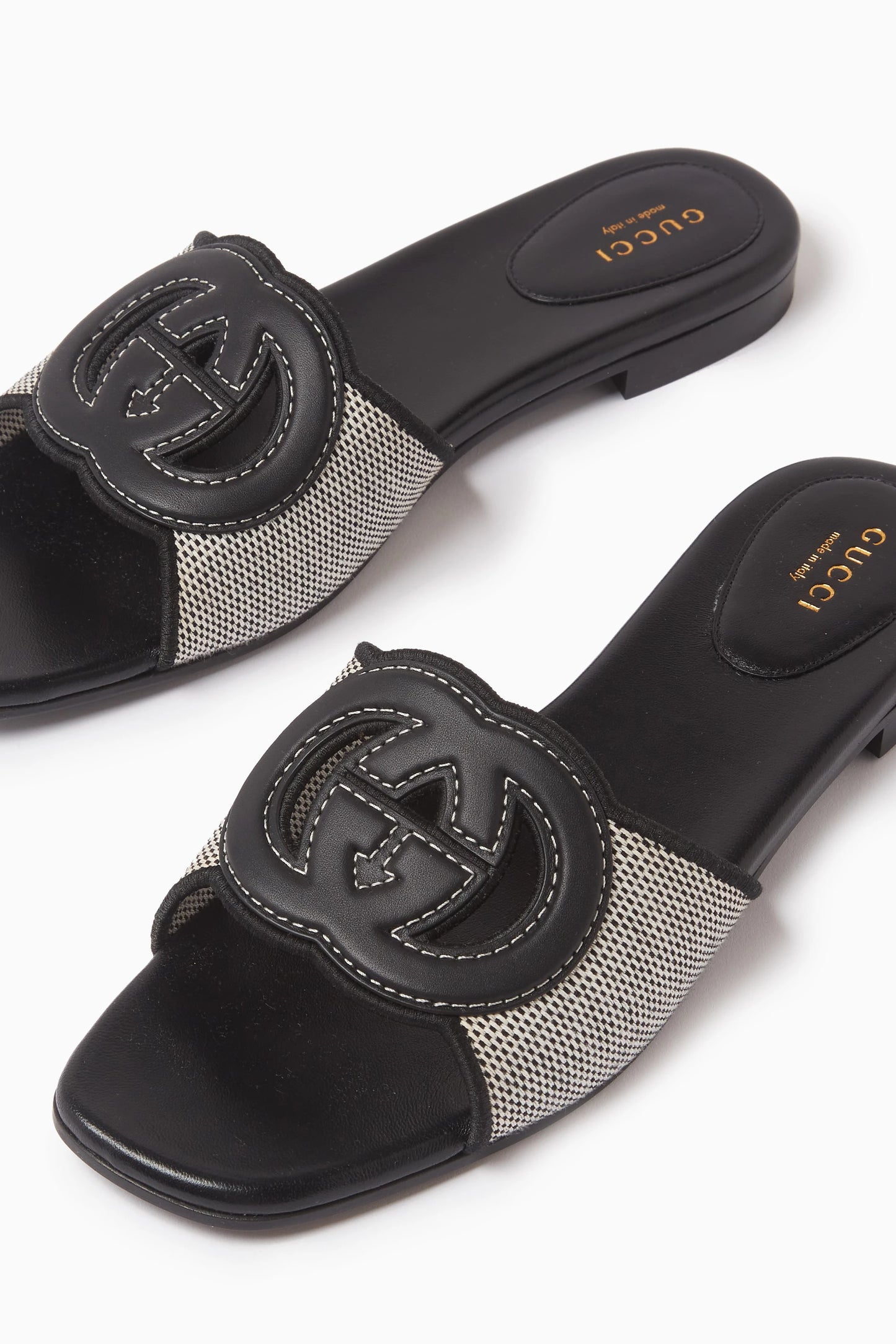 GUCCI Interlocking G Slide Sandal (Black)