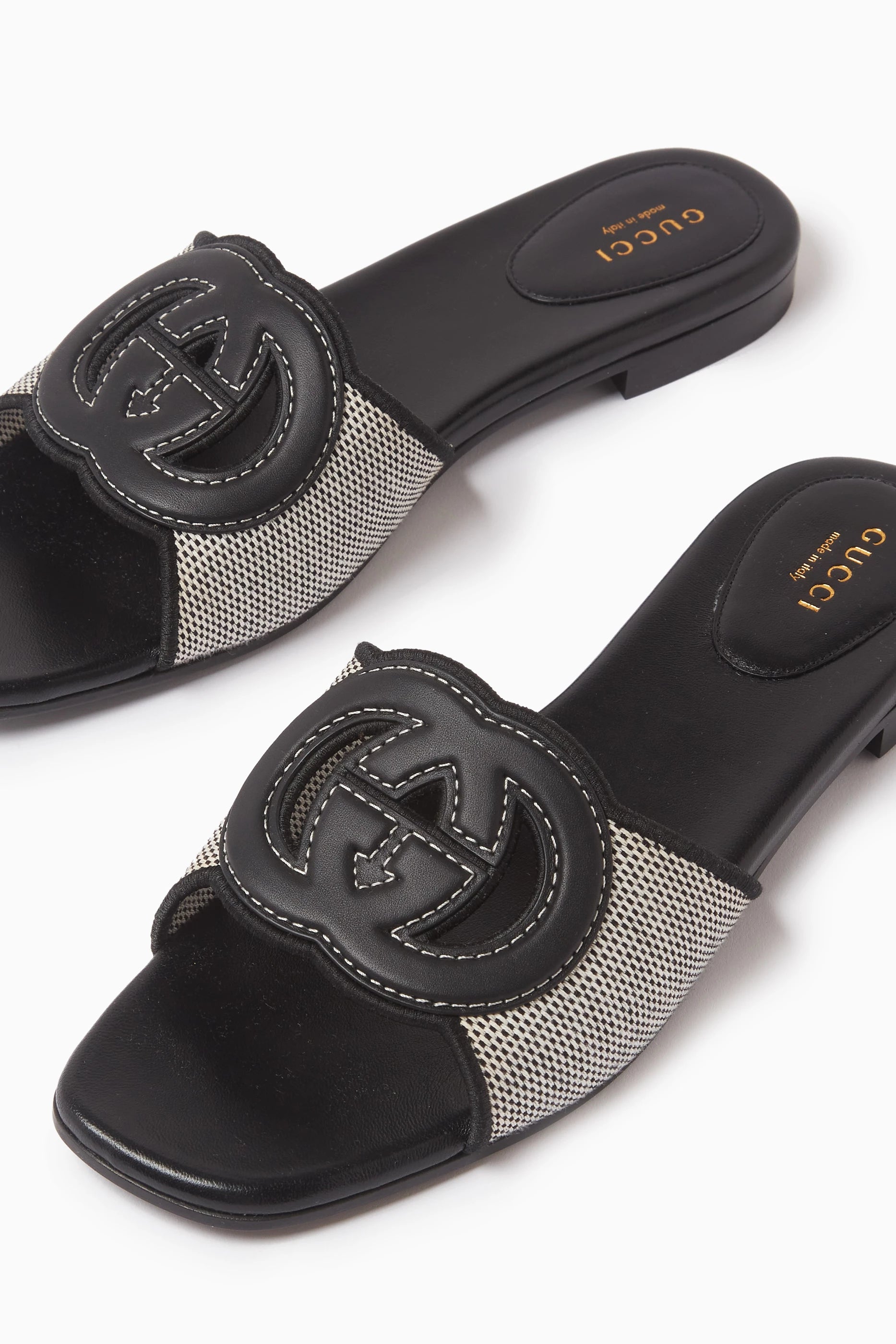 GUCCI Interlocking G Slide Sandal (Black)