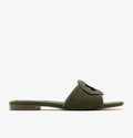 Gucci Interlocking G Slide Sandals (Green)