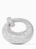 JW Pei Abacus Artificial Crystal Mini Top Handle Bag (Grey/Silver)