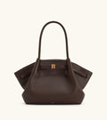 JW Pei Hana Medium Tote Bag (Dark Brown)