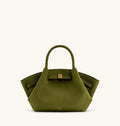JW Pei Hana Mini Faux Suede Tote Bag (Dark Olive)