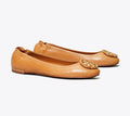 Tory Burch Multi Logo Ballet Flats Tan