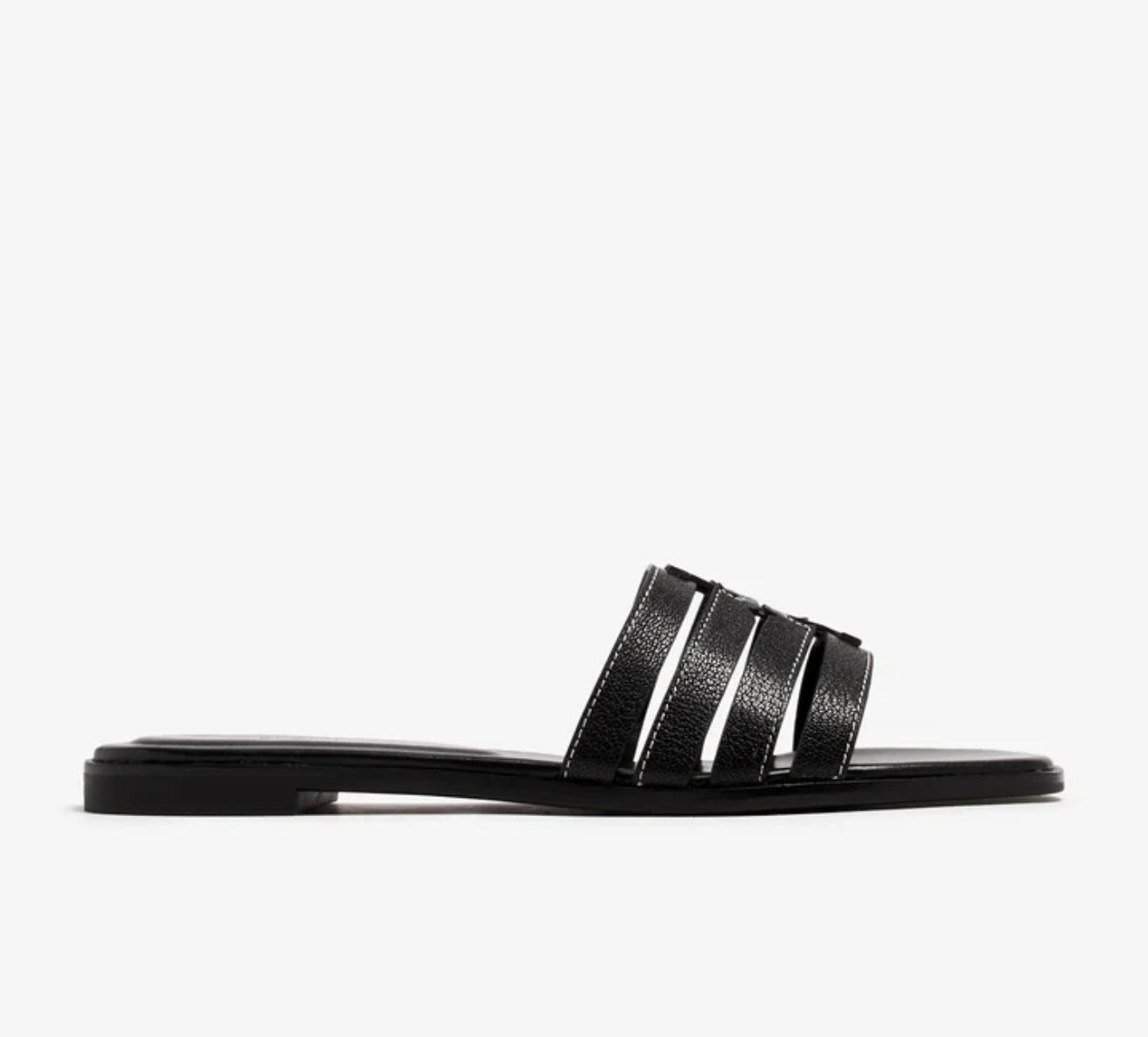 Tory Burch Ines Cage Slide Sandals (Black)