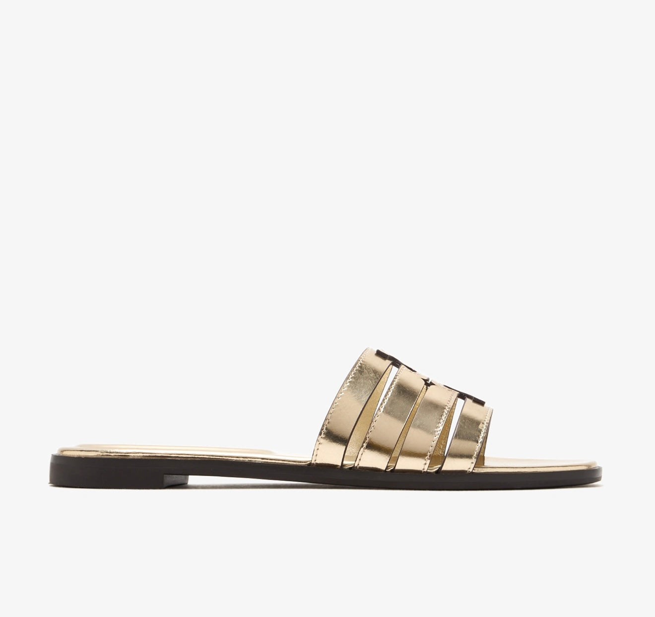 Tory Burch Ines Cage Slide Sandals (Spark/Gold)
