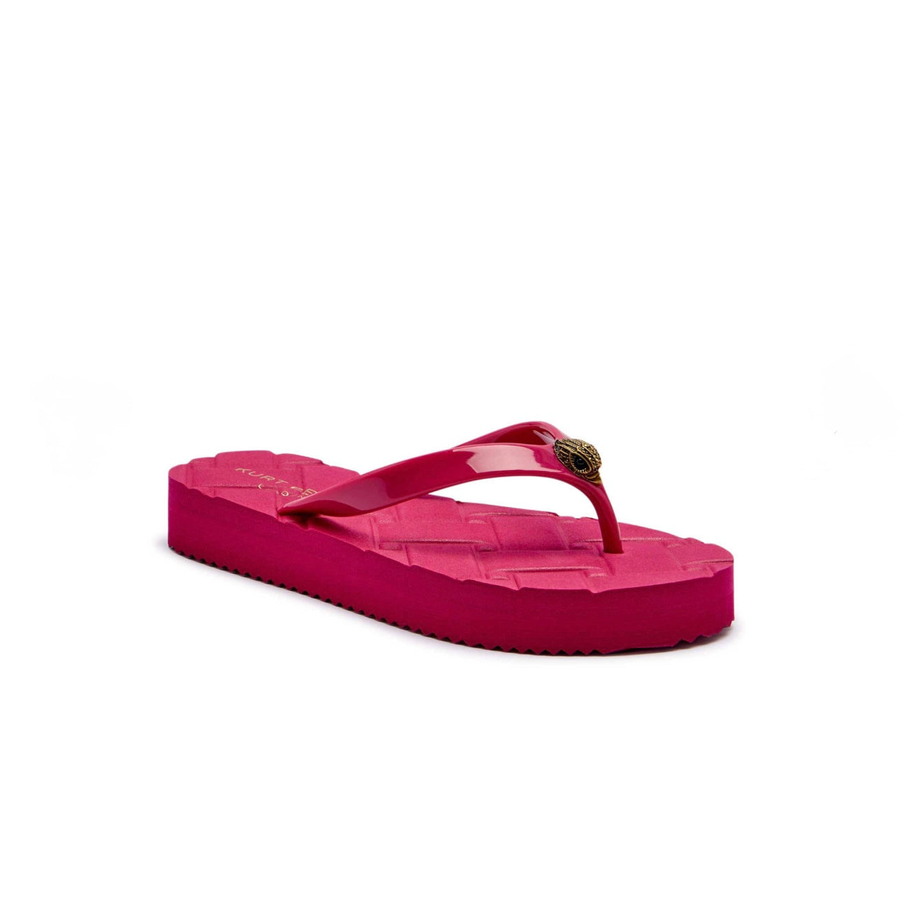 Kurt Geiger Kensington Quilted Rubber Platform Thong