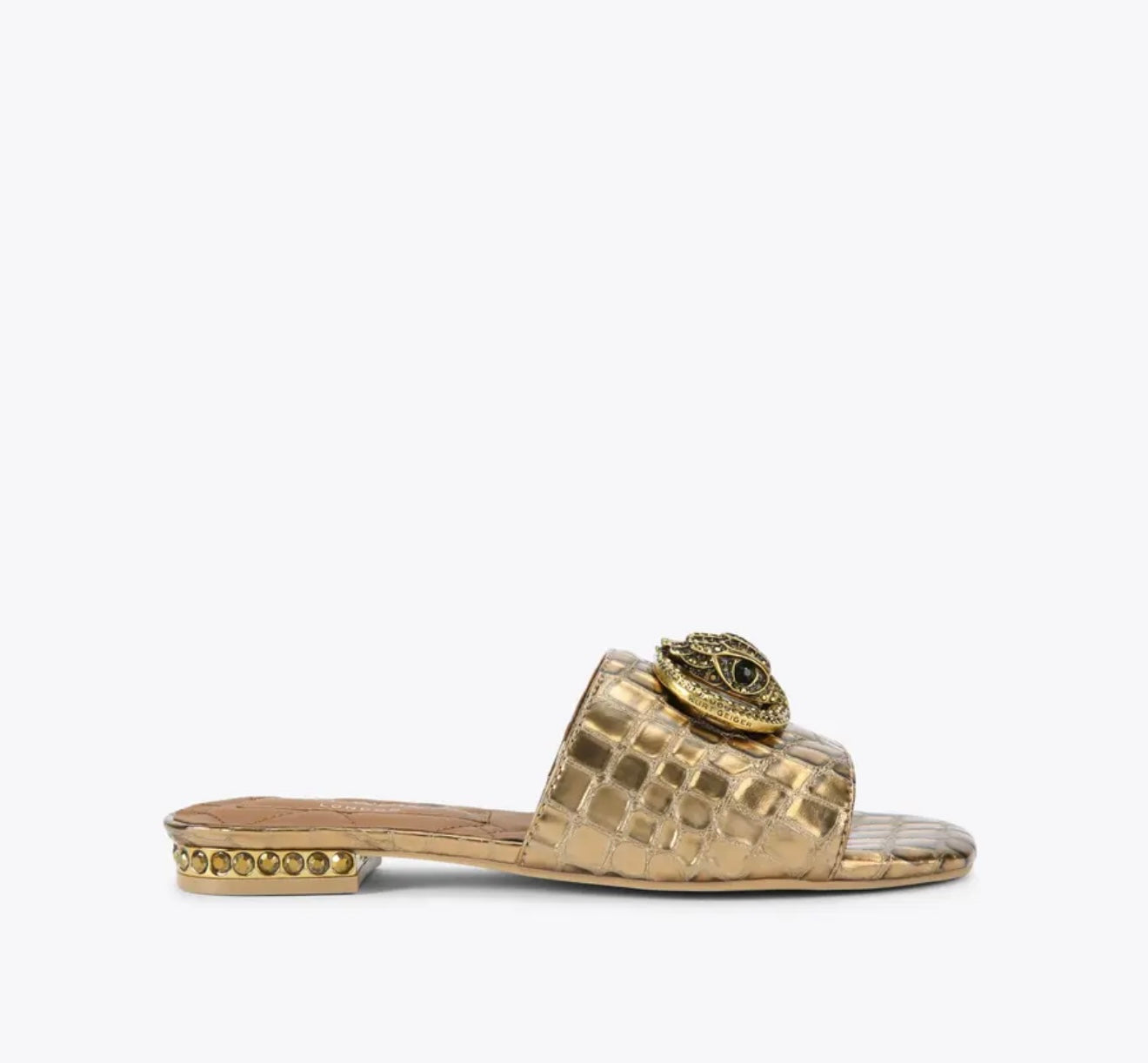 Kurt Geiger Chelsea Flat Sandal Gold