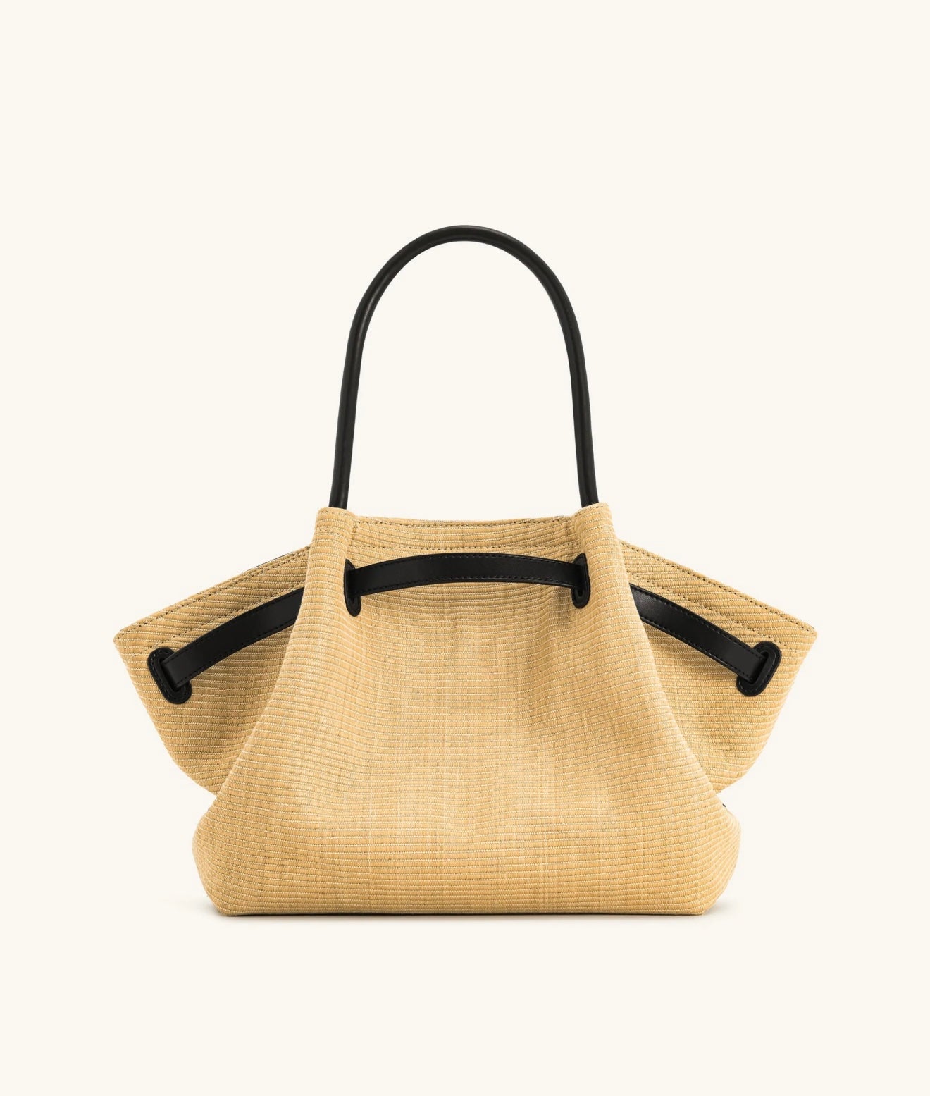 JW Pei Hana Medium Faux Straw Tote Bag (Brown Straw)