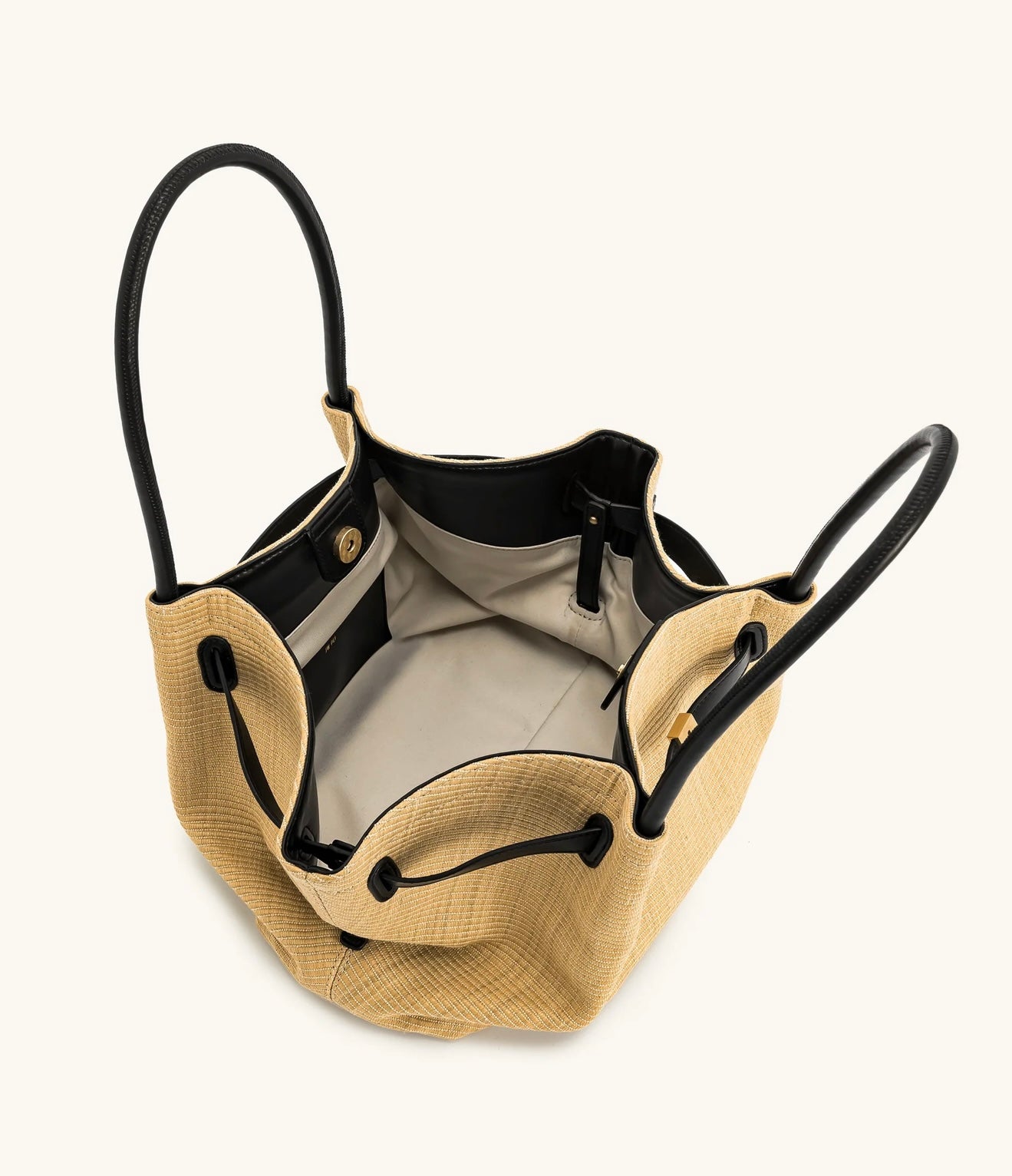 JW Pei Hana Medium Faux Straw Tote Bag (Brown Straw)