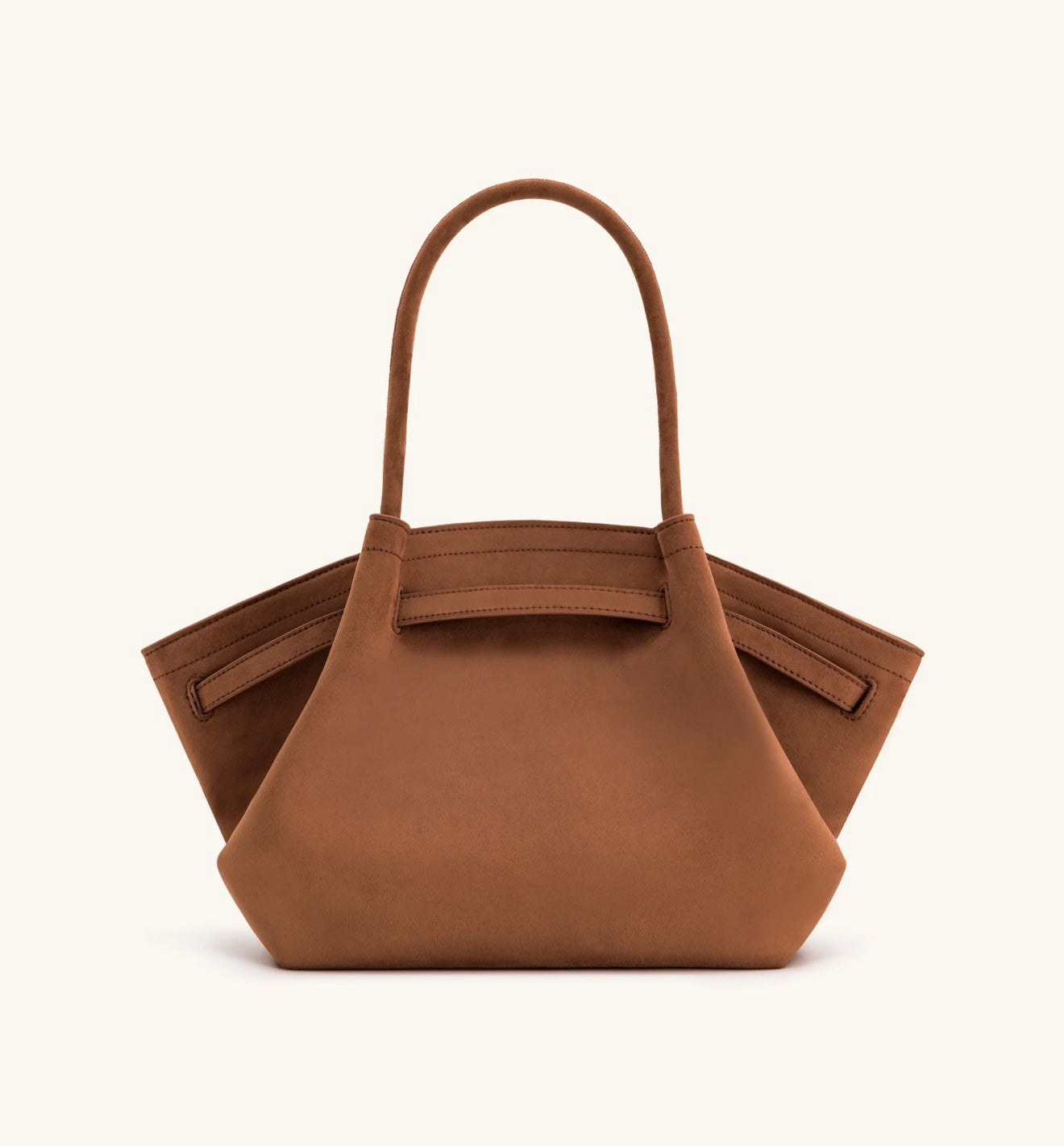 JW Pei Hana Medium Faux Suede Tote Bag (Brown)