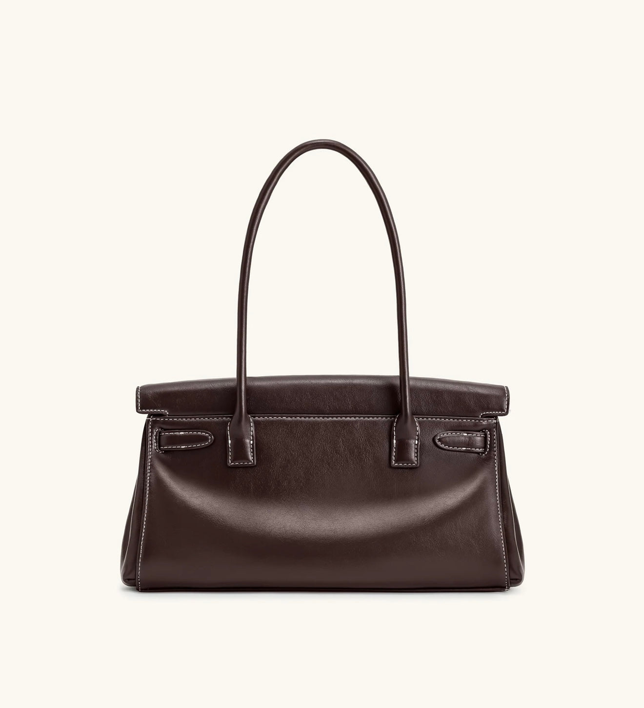 JW Pei Hana Medium Faux Suede Tote Bag (Dark Brown)