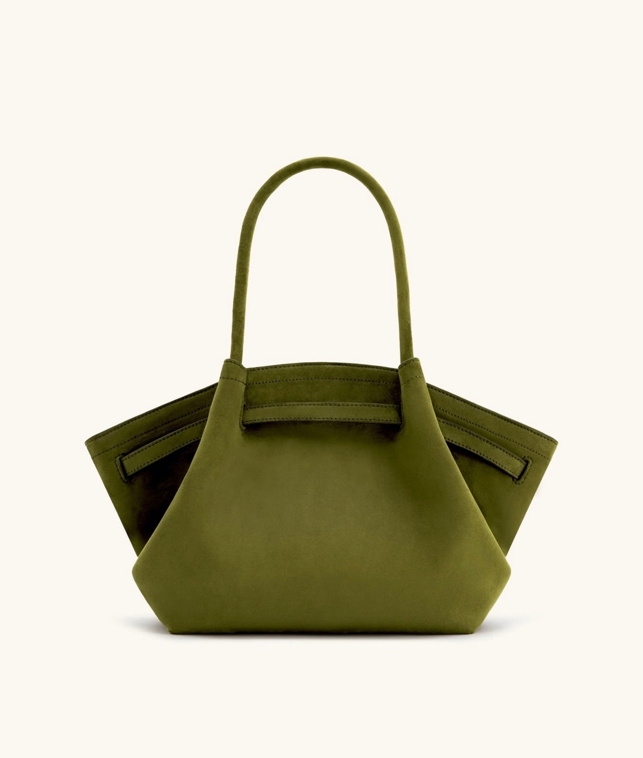 JW Pei Hana Medium Faux Suede Tote Bag (Dark Olive)