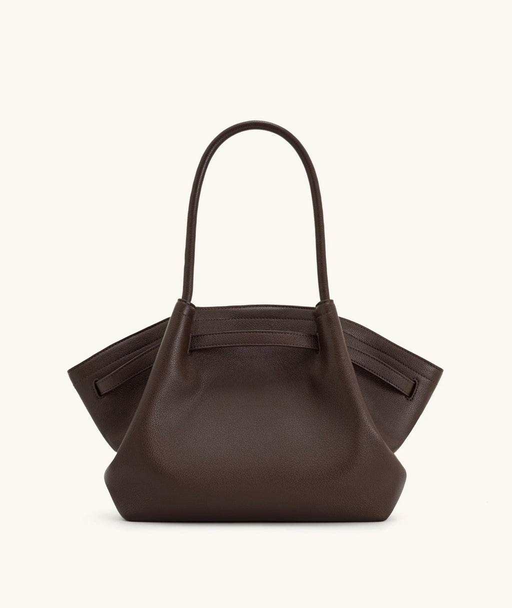 JW Pei Hana Medium Tote Bag (Dark Brown)