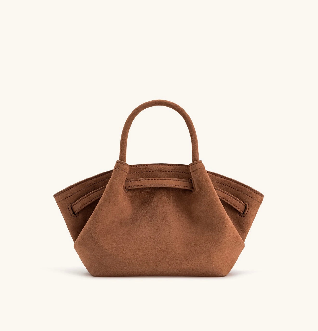 JW Pei Hana Mini Faux Suede Tote Bag (Brown)